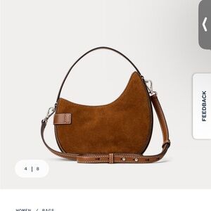 Ralph Lauren Tan Suede Shoulder Bag